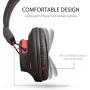 Avantree Audition 40 hr Bluetooth Over Ear Headphones with Microphone for PC Computer Phone Call, aptX HiFi Stereo, Comfortable Wireless Headset with Mic for Home Office Conference, Skype, with NFC