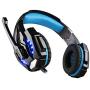 Each 3.5 mm Gaming Headphones Headset Headband with Microphone & LED Light for Playstation 4 PS4 Tablet PC iPhone 7/7 Plus/ 6s/ 6s Plus/ 6 Plus/ 6/ 5s/ 5c/ 5 Mobile Phones Black+Blue