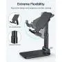 Elihome Cell Phone Stand, Foldable Portable iPad Stand Adjustable Phone Holder for Desk Sturdy Metal Desktop Stand Compatible with Smartphone iPad Tablet Kindle Elihome Cell Phone Stand, Foldable Portable iPad Stand Adjustable Phone Holder for Desk Sturdy Metal Desktop Stand Compatible with Smartphone iPad Tablet Kindle