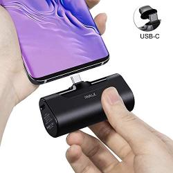 iWALK 4500mAh Portable Charger USB C Battery Pack, Compatible with Samsung Galaxy S10,S9,S8,Note 10/9/8,Moto Z3/2,LG V35/G8/7/5,Nintendo Switch,Google Pixel 4/3/2XL,OnePlus, Black