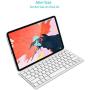 Arteck Ultra-Slim Bluetooth Keyboard Compatible with iPad 10.2-inch/iPad Air/iPad 9.7-inch/iPad Pro/iPad Mini, iPhone and Other Bluetooth Enabled Devices Including iOS, Android, Windows Silver