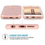 ULAK iPhone 6S Case, iPhone 6 Case, Slim Fit Dual Layer Soft Silicone & Hard Back Cover Bumper Protective Shock-Absorption & Anti-Scratch Case for Apple iPhone 6 / 6S 4.7 inch- Rose Gold
