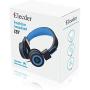 Elecder i37 Kids Headphones Children Girls Boys Teens Foldable Adjustable On Ear Headphones 3.5mm Jack Compatible iPad Cellphones Computer MP3/4 Kindle Airplane School Tablet Black/Blue