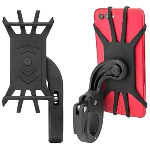 Bike Phone Mount 2 Pack, Bicycle Handlebar Adjustable Universal iPhone Holder Bike Phone Mount 2 Pack, Bicycle Handlebar Adjustable Universal iPhone Holder