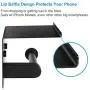 Wahtool Toilet Paper Holder and Shelf 304 Stainless Steel Bathroom Accessories, Paper Roll Holder or Smartphone Shelf, Wall Mounted for Bathroom, Black Matte Wahtool Toilet Paper Holder and Shelf 304 Stainless Steel Bathroom Accessories, Paper Roll Holder or Smartphone Shelf, Wall Mounted for Bathroom, Black Matte