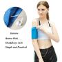 Ailzos Phone Armband Sleeve, Universal Armband Blue Sports Strap Holder Cell Phone Running Armband for Exercise Workout Fits iPhone 6 6S 7 8 X iPod Android Samsung Galaxy S6 S7 S8 S9 Note 5, Blue, S