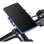 Enrilior GUB Mountain Bicycle Motorcycle Mobile Phone Camera Holder Mount Bracket Cycling(Titanium Color