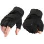 TiRain Military Half Finger Fingerless Tactical Airsoft Hunting Riding Cycling Gloves Outdoor Sports Athletic Biking Fingerless Gloves