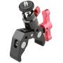 CAMVATE Super Clamp Articulated Mini Ball Head Mount with1/4-20 Screw for DSLR Camera DIY Accessories(Red)