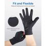 LANYI Running Sports Gloves Compression Lightweight Windproof Anti-Slip Touchscreen Warm Liner Cycling Work Gloves Men Women
