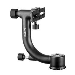 Movo GH600 Vertical, Portrait Mount Carbon Fiber Gimbal Tripod Head with Arca-Swiss Quick-Release Plate