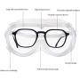 10 PCS Splash Proof Safety Goggles Bulk Soft Frame Anti Fog Adjustable Strap Clear Fully Enclosed Eye Protection Over Glasses, for Outdoor Courtyard Lab