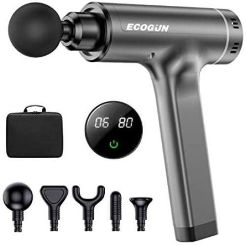 Muscle Massage Gun,1.5lb Lightweight -Hand Held Deep Tissue Muscle Massager, Neck Back Massager,Professional Personal Massage Device, Super Quiet Brushless Motor