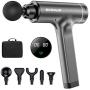 Muscle Massage Gun,1.5lb Lightweight -Hand Held Deep Tissue Muscle Massager, Neck Back Massager,Professional Personal Massage Device, Super Quiet Brushless Motor