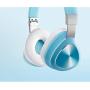 KOIUJ Gaming Headset Head-Mounted Wireless Bluetooth Headphones 4.1 Stereo Folding Over Ear with Noise Reduction Mobile Phone Computer Music Game (Color : Blue)