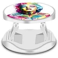 Cell Phone Finger Stand Holder, Marilyn Monroe Grip Foldable Phone Mount Expanding Kickstand Compatible with All Tablets and Smartphones