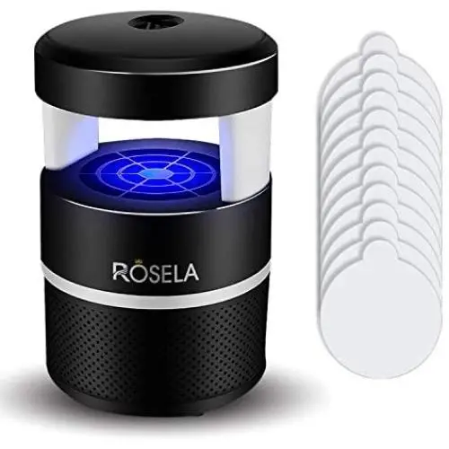 HAZKO ROSELA Upgraded Mosquito Killer with Effective Powered Light Lamp - Eco-Friendly Bug Killer for Mosquitoes, and Insects with Sticky Glue Boards HAZKO ROSELA Upgraded Mosquito Killer with Effective Powered Light Lamp - Eco-Friendly Bug Killer for Mosquitoes, and Insects with Sticky Glue Boards