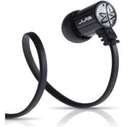 JLab Audio J4M Heavy Bass Rugged Metal in-Ear Headphones w/Mic & Case Guaranteed for Life - Obsidian Black