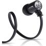 JLab Audio J4M Heavy Bass Rugged Metal in-Ear Headphones w/Mic & Case Guaranteed for Life - Obsidian Black