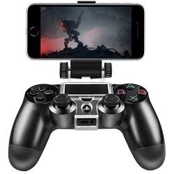 ADZ Black PS4 Phone Mount Smart Clip for PS4 Slim and PS4 Pro Controller Perfect for PS4 Remote Play