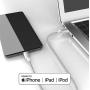 Apple MFi Certified USB C to Lightning Cable Made for iPhone X/XS/XR/XS Max / 8/8 Plus, Supports Power Delivery (for Use with Type C Chargers) 4FT (Silver)
