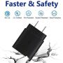 USB C Wall Charger,2-Pack PD 25W Fast Charger and 2-Pack 5-ft USB C to USB C Fast Charging Cable for Samsung Galaxy Note10/Note20/S20/S20+/S20 Ultra,2018 iPad Pro 11/12.9,2020 iPad Pro 11/12.9