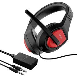 PG-R001 Profession e-Sports Gaming Headphone with Adapter for N-Switch/P4/PC/Laptop/Smartphone Chatting and Gaming,3.5mm Audio Plug,Head-Mounted Game Headphone