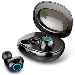 Wireless Earbuds, Motast True Wireless Headphones with Built in Mic, IP7 Waterproof Bluetooth 5.0 Headset with Charging Case, Premium Sound with Deep Bass, Touch Control & Intelligence LED Display