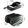 MARXIAO Mountain Bike Touch Screen Saddlebag, Front Beam Bag Mobile Phone Tube Riding Equipment Accessories