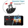 Mobile Game Controller Case for iPhone 8 Plus / 7 Plus / 6 Plus, Phone Cover Compatible with PUβG/COD Mobile L1R1 Trigger Joystick Gamepad Grip Remote, for Apple iOS (5.5 inch Black)