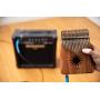 17 Key Electric-Acoustic Kalimba, KOA Wood Finger Thumb Piano with Built-in Pickup (EQ) and Added Thumb Grooves for Extra Comfort