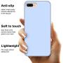 Anuck iPhone 8 Plus Case, iPhone 7 Plus Case, Soft Silicone Gel Rubber Bumper Case Microfiber Lining Hard Shell Shockproof Full-Body Protective Case Cover for iPhone 7 Plus /8 Plus 5.5" - Light Blue