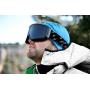 Polarized Ski Goggles OTG fit Over Glasses with Anti Fog Locking Magnetic Lens Comfortable Foam Wide Field of View for Men or Women