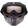 Freehawk Motorcycle Goggles Mask Detachable, Safety Goggles Mask, Road Riding UV Motorbike Glasses with Dustproof Mask, Cool Helmet Glasses Windproof