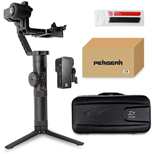 Zhiyun Crane 2 Follow Focus 3-Axis Handheld Gimbal, Buy Crane-2 Get Free Servo Follow Focus, 7lb Payload OLED Display 18hrs Runtime 1Min Toolless Balance Adjustment for Camera Weighing 1.1 to 7lb