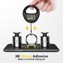 Humixx Phone Ring Holder, Stainless Steel Cell Phone Finger Stand, 360° Rotation Thin Universal Kickstand, Magnetic Car Mount for iPhone 11/11 Pro/11 Max/XR/XS Max, Samsung S10, Huawei P30 - Black