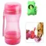 GOTONE Dog Water Food Bottle for Walking Travelling Hiking Camping, 2-in-1 Portable Pet Food Container Outdoor Travel Water Dispenser Leak Proof Cup for Cat Puppy and A Dog Poop Bags + Bag Dispenser GOTONE Dog Water Food Bottle for Walking Travelling Hiking Camping, 2-in-1 Portable Pet Food Container Outdoor Travel Water Dispenser Leak Proof Cup for Cat Puppy and A Dog Poop Bags + Bag Dispenser