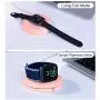 PZOZ Charger Stand Compatible for Apple Watch, Portable Charging Station Cable Management Dock Holder Case Organizer for iWatch with Band Series 5 4 3 2 1 44mm 40mm 42mm 38mm Accessories (Pink)