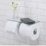 JackCubeDesign Toilet Paper Holder Roll Tissue Dual Dispenser Bathroom Kitchen Roll Holder, Shelf Dual Holder for Mobile Phone, Tissue Hanger -Wall Stainless Steel MK428D (Glass Type2) JackCubeDesign Toilet Paper Holder Roll Tissue Dual Dispenser Bathroom Kitchen Roll Holder, Shelf Dual Holder for Mobile Phone, Tissue Hanger -Wall Stainless Steel MK428D (Glass Type2)