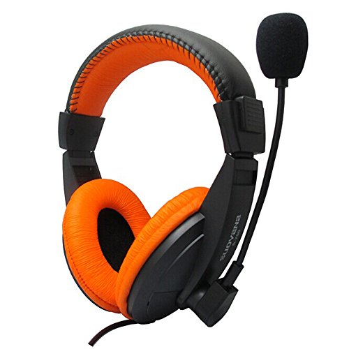 AMA(TM) Game Headphone,Foldable with Mic Stereo Sound Wired Gaming Headset for Cell Phone, PC, TV Portable
