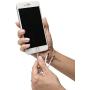 USBthere Cell Phone Charger Lock (1 Kit), Compatible with iPhone and Android, Keeps Cellular-Charging Cable and Cube Locked in Place