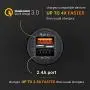 HUSSELL Car Charger - Qualcomm Quick Charge 3.0 - Dual USB 5.4A/30W Fast Car Charger Adapter - QC 3.0 3A + Smart IC 2.4A - Compatible with iPhone - Galaxy S20 S10 S9 S8 S7 S6 Note LG Nexus etc.
