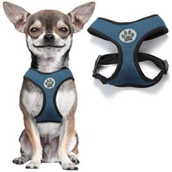 BINGPET Soft Mesh Dog Harness Pet Walking Vest Puppy Padded Harnesses Adjustable