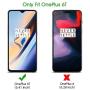 [4 Pack] OnePlus 6T Screen Protector, OMOTON Tempered Glass/ Easy Installation with Alignment Frame/ Anti Scratch Screen Protector for OnePlus 6T, 6.41 Inch