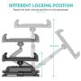 Car Headrest Mount, SAWAKE Angle Adjustable Headrest Tablet Mount, Universal Tablet Holder for Car Backseat, for 5" to 14" iPad/Tablet/Smartphone/Nintendo Switch