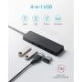 Anker 4-Port USB 3.0 Hub, Ultra-Slim Data USB Hub with 2 ft Extended Cable [Charging Not Supported], for MacBook, Mac Pro, Mac mini, iMac, Surface Pro, XPS, PC, Flash Drive, Mobile HDD