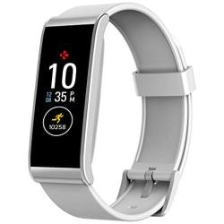 MyKronoz ZeFit4 Fitness Activity Tracker with Color Touchscreen & Smart Notifications - White/Silver