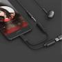 Nylon Braided 2 in 1 USB C Type C to 3.5mm Headphone Audio Aux Jack & Charge Adapter Cable Converter for Motorola Moto Z, Letv Le Pro 3 and Other Mobile Phone That Without 3.5mm Audio Jack