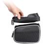 Tckoudai Bicycle Bag, Upper Tube Bag Waterproof Mountain Bike Front Beam Bag Mobile Phone Bag Riding Equipment Accessories