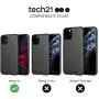 tech21 Studio Colour Mobile Phone Case - Compatible with iPhone 11 - Slim Profile with Anti-Microbial Properties and Drop Protection, Black tech21 Studio Colour Mobile Phone Case - Compatible with iPhone 11 - Slim Profile with Anti-Microbial Properties and Drop Protection, Black